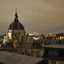 La Chapelle de la Sorbonne, de nuit.